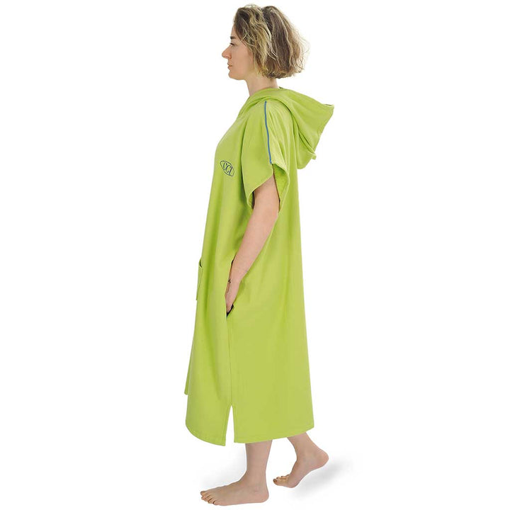 Pestemal Hooded Bathrobes Beach Poncho Unisex Double Face Cotton Terry Cloth Robe with Pockets One Size Fit All