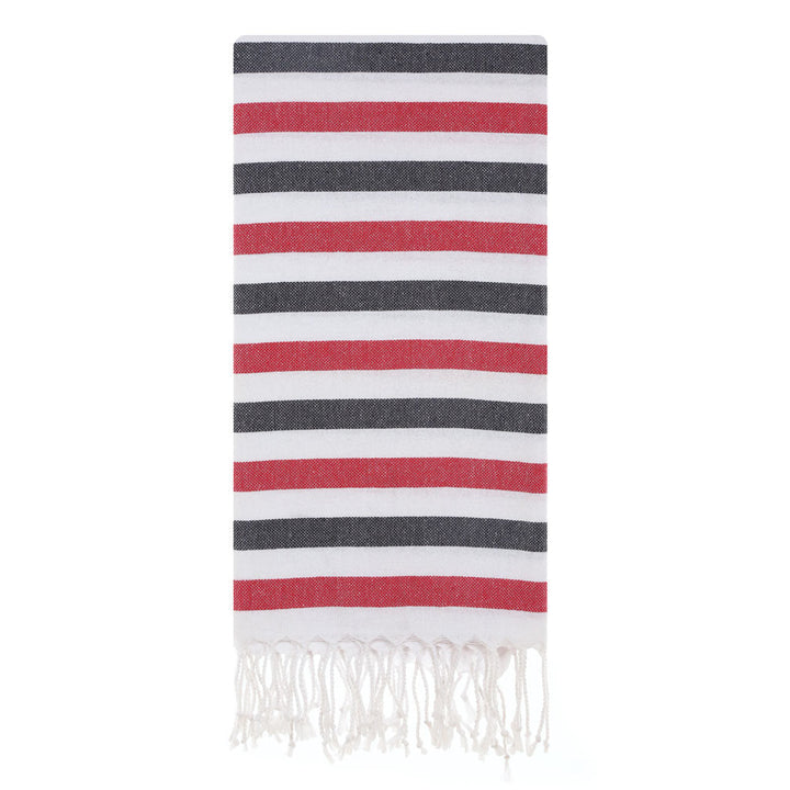 Recycled Turkish beach towels custom logo embroidery bath towel sets Turkish cotton woven Pestemal