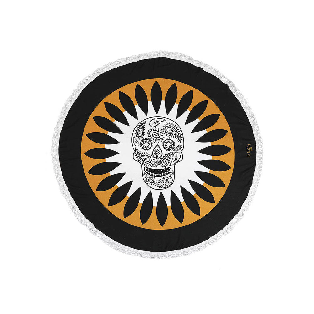 High quality round beach towel picnic peshtemal sand free lightweight quick dry