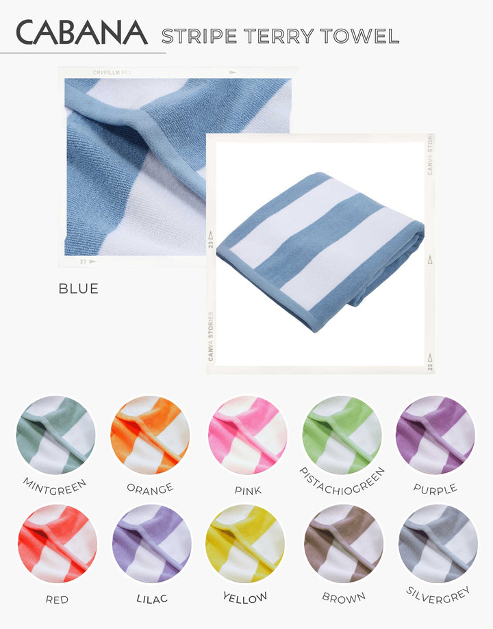 Cabana Striped Terry Towel