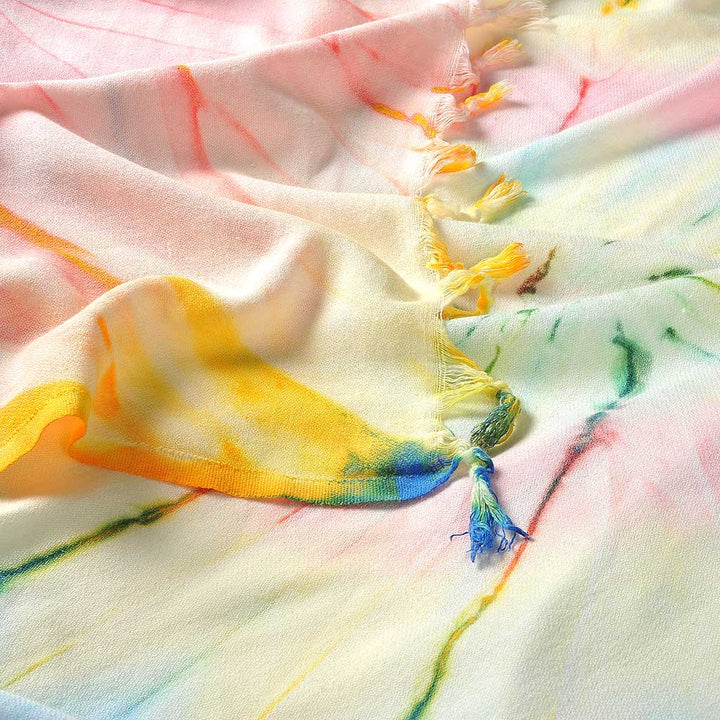Tie Dye Helezon Throw Blanket 100% Organic Turkish Cotton Pestemal Beach Picnic Throw Party Blanket
