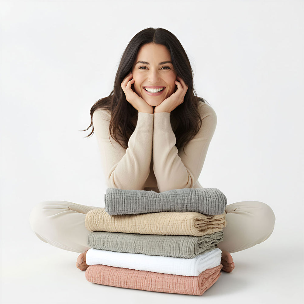 Muslin cotton throw blankets peshtemal towel home decor hotel outdoor picnic beach blanket throws