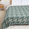 Arrow Green Muslin Throw Blanket