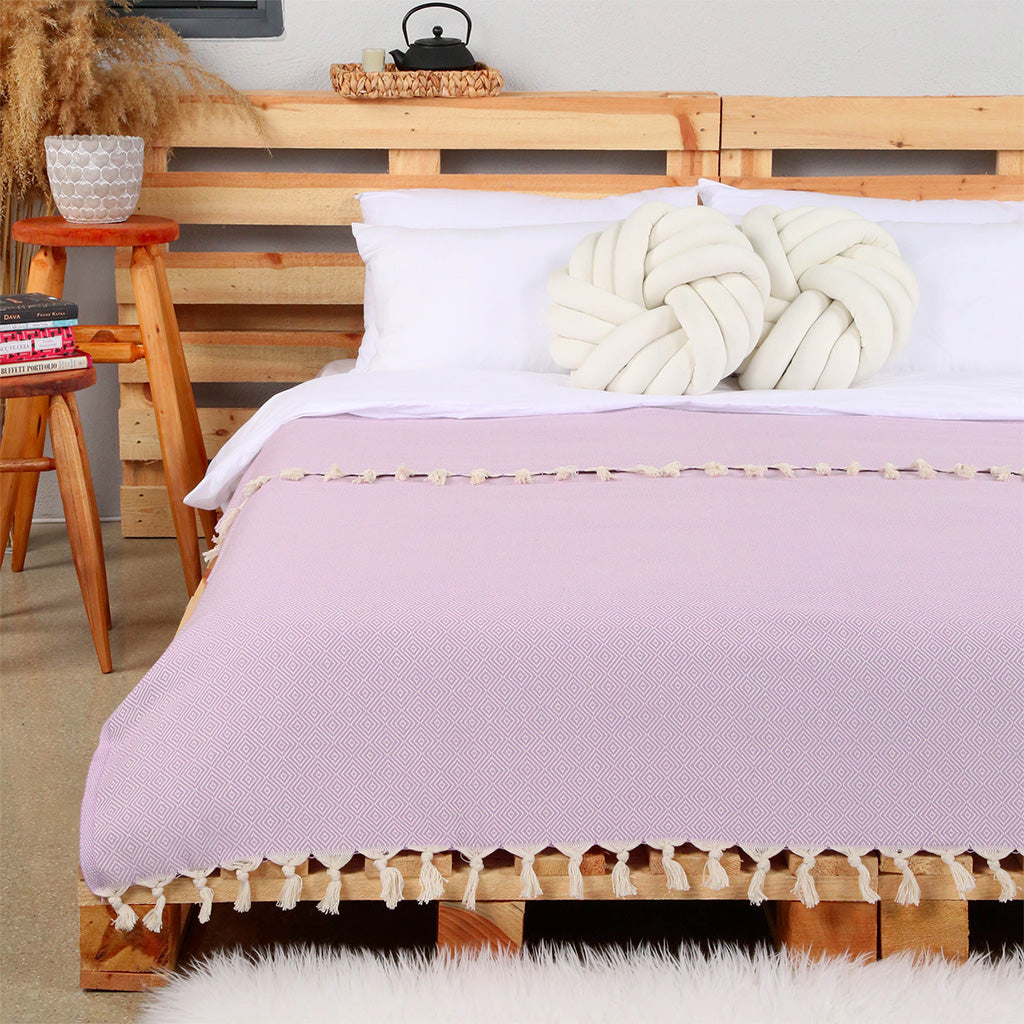 Wholesale Turkish throw decorative home decor peshtemal blanket organic cotton high quality custom embroidery X Large
