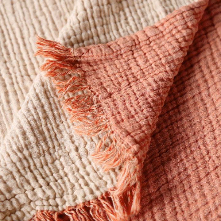 Muslin cotton throw blankets peshtemal towel home hotel outdoor picnic beach blanket throws