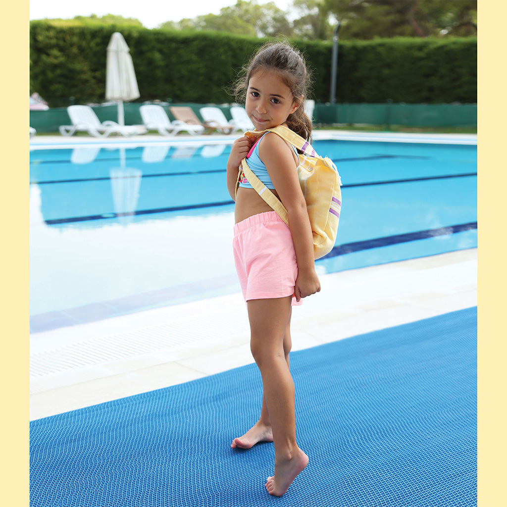 Kids towels Judy Pestemal Convertible bag Towel Poncho back Pack beach bag 100% Turkish cotton