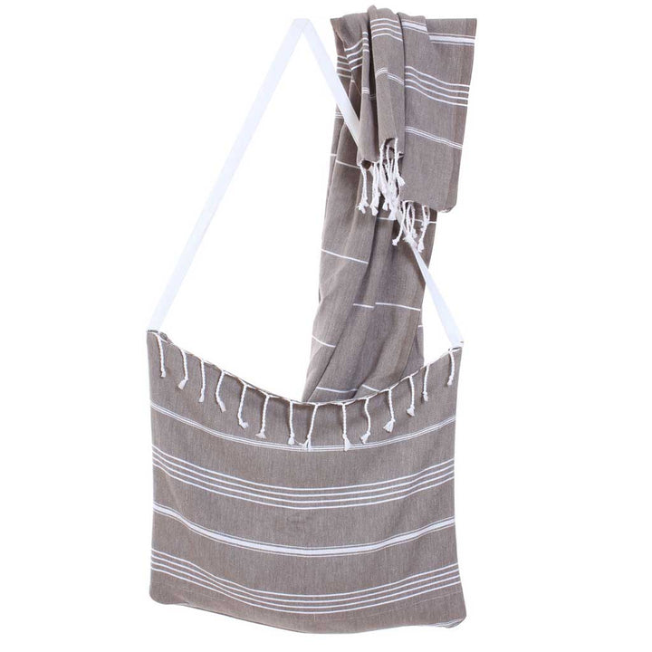 Turkish Beach Bath Towels Quick Dry Wholesale Peshtemal 100% Organic Cotton Pestemal Convertible Bag
