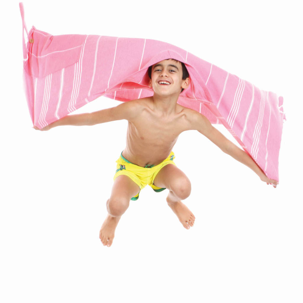 Judy Pestemal Convertible Towel/ Poncho / Bag Pack kids beach towel