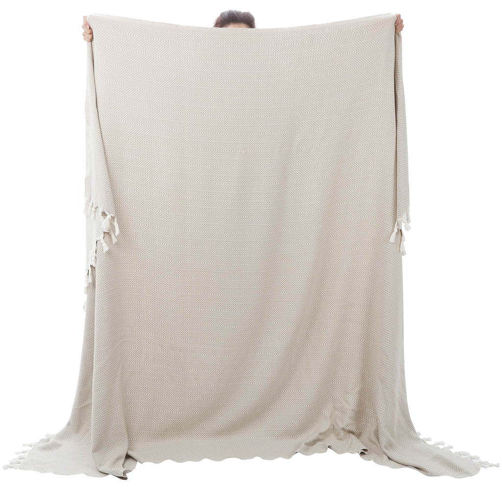 Wholesale Turkish throw decorative home decor peshtemal blanket organic cotton high quality custom embroidery X Large