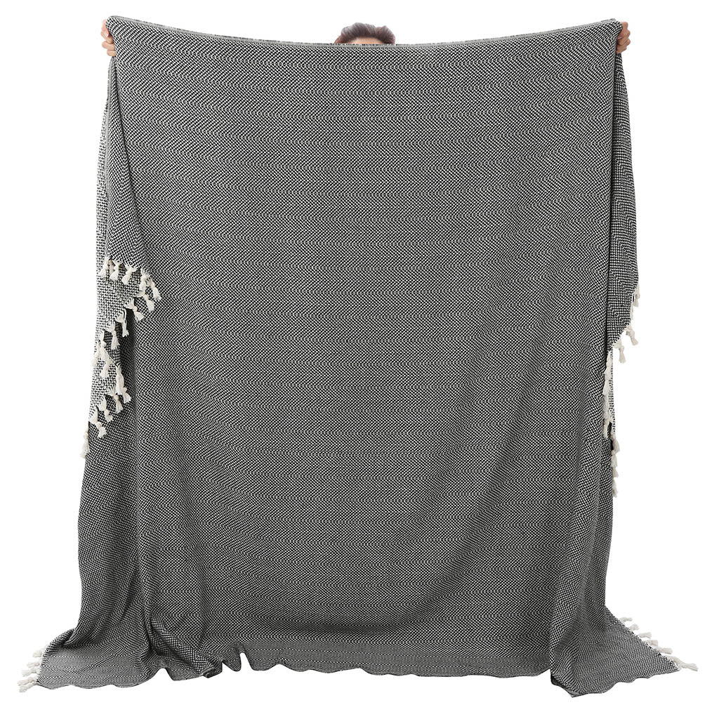 Wholesale Turkish throw decorative home decor peshtemal blanket organic cotton high quality custom embroidery X Large