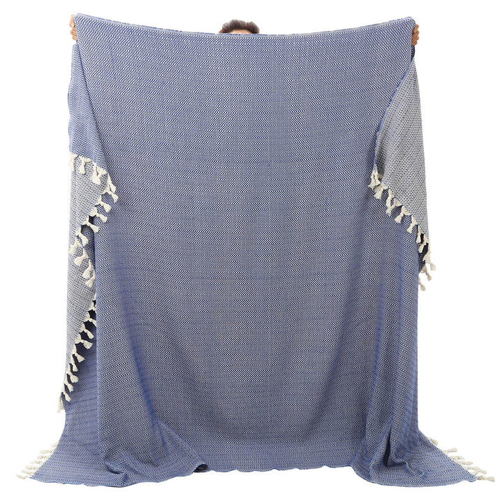 Wholesale Turkish throw decorative home decor peshtemal blanket organic cotton high quality custom embroidery