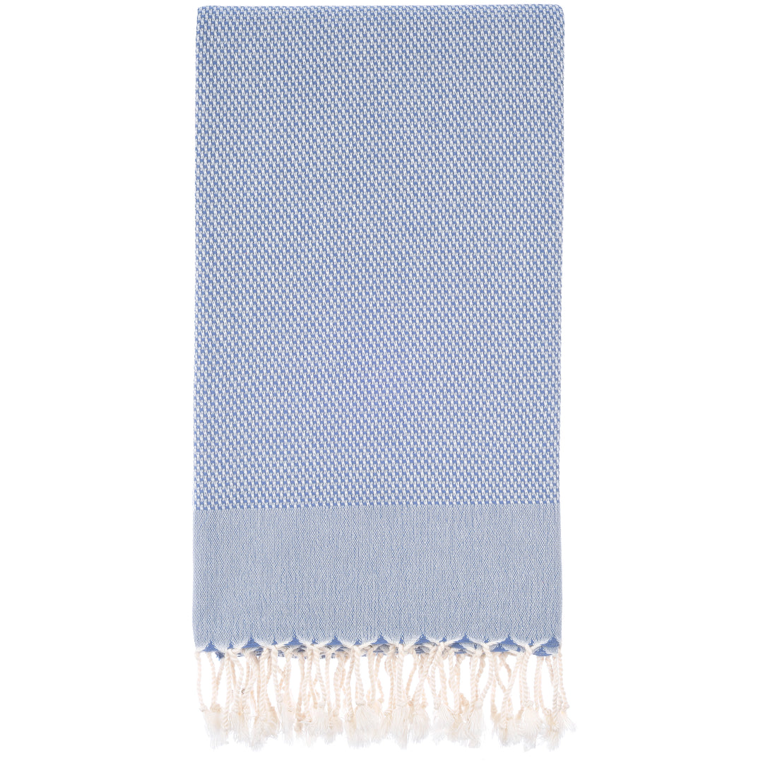 Turkish Towel Ella Grey Blue