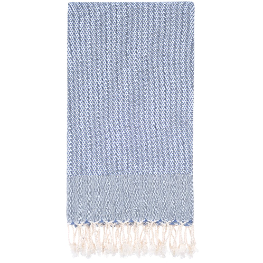 Turkish Towel Ella Grey Blue