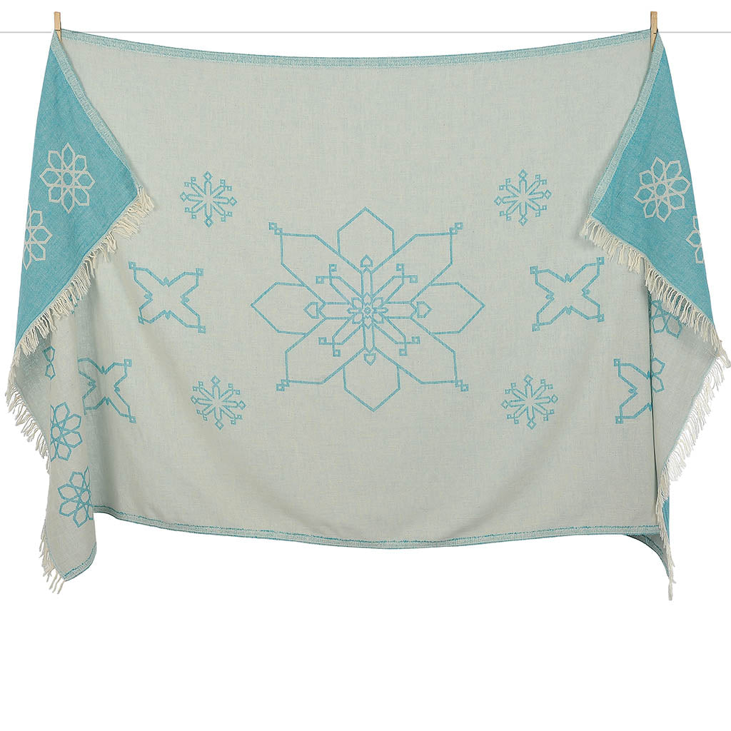 Floral-Turkish-Towel-Pestemal-Turquoise