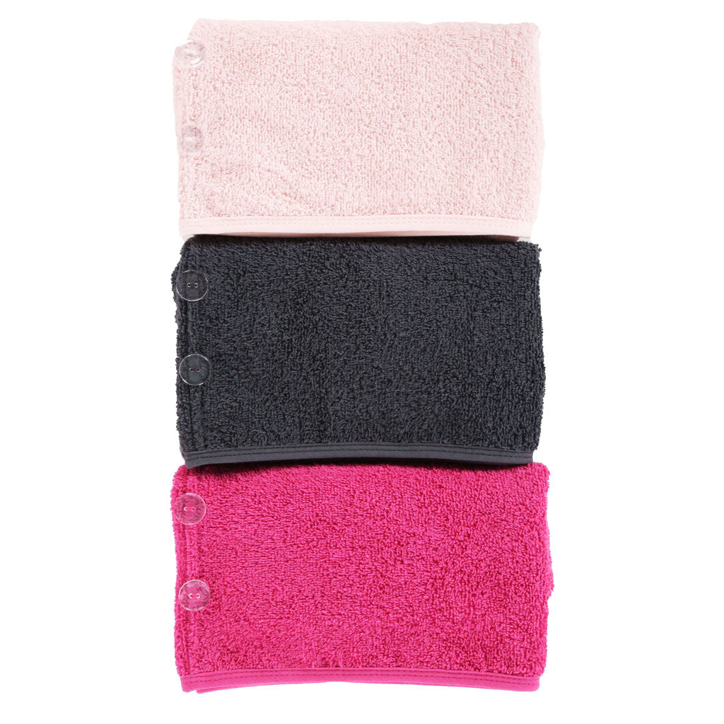 Cotton hair towel  terry cloth wrap 3 pcs set hair turbans for wet hair Drying Hair Wrap Towels for curly hair women anti frizz