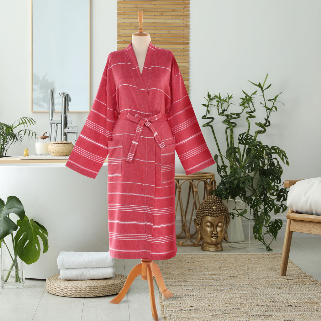 wholesale Turkish cotton bathrobe unisex robes kimono robes 100% cotton Muslin Pestemal