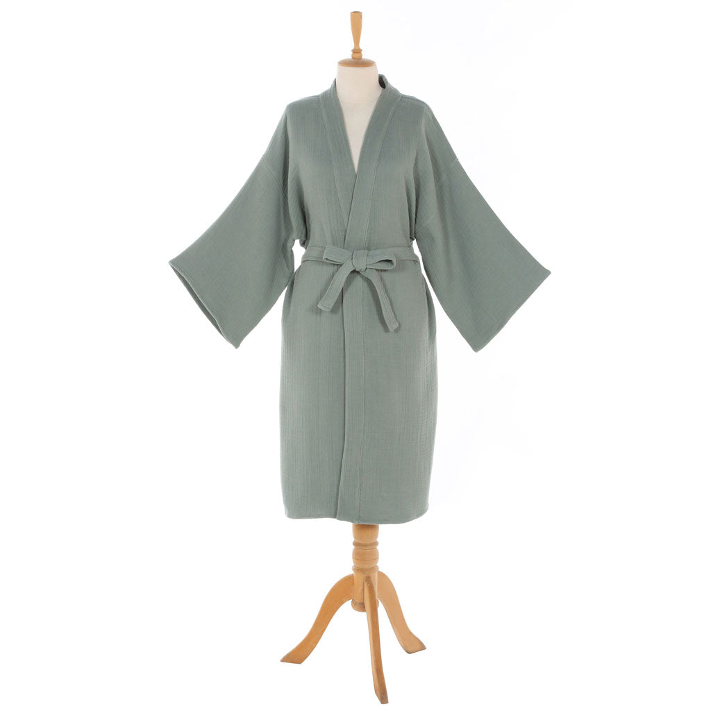 wholesale Turkish cotton bathrobe unisex robes kimono robes 100% cotton Muslin Pestemal