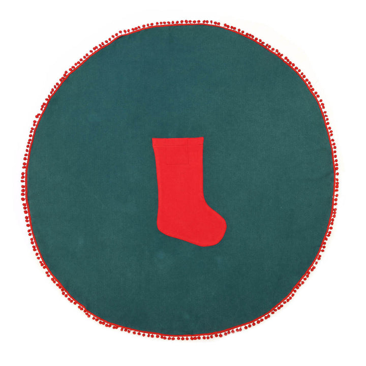 Christmas Round Pestemal Throw Decor blanket
