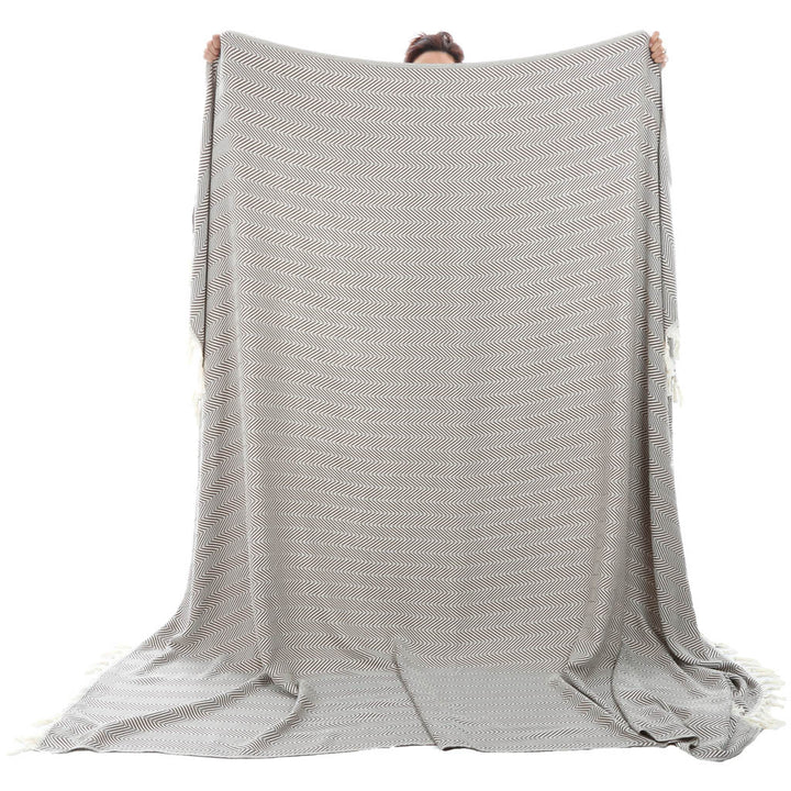 Wholesale Turkish throw decorative home decor peshtemal blanket organic cotton high quality