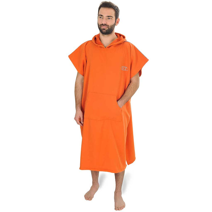 Pestemal Hooded Bathrobes Beach Poncho Unisex Double Face Cotton Terry Cloth Robe with Pockets One Size Fit All