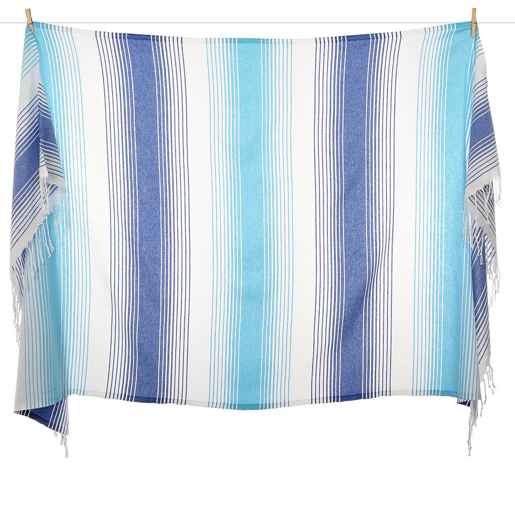 Nazar Series Multi-Purpose Turkish Towel Made From 100% Recycled Cotton 95x180 cm 