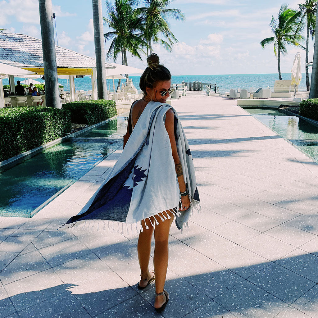 Creativity Turkish bath towel customized beach towels custom logo embroidery 100% cotton