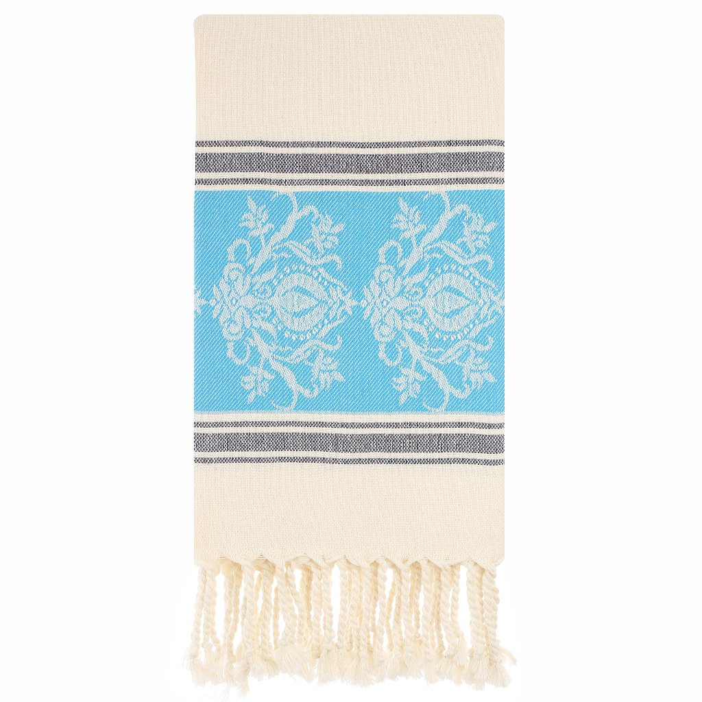 Turkish Peshtemal custom embroidery beach towel bath towels lightweight super absorbent sand free 100% cotton