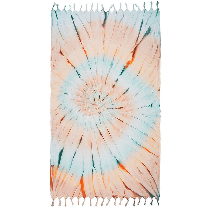 Organic cotton Turkish beach towels Tie dye bath towel  Peshtemal Joy series gym pool hammam Orange pestemal