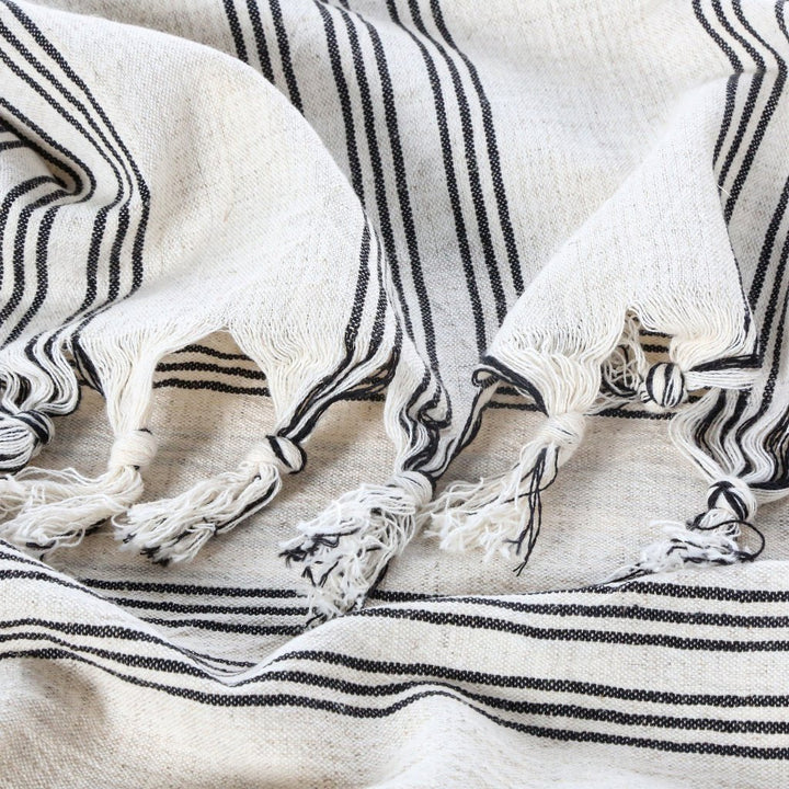 Turkish beach bath towels cotton linen blend peshtemal Lina Series