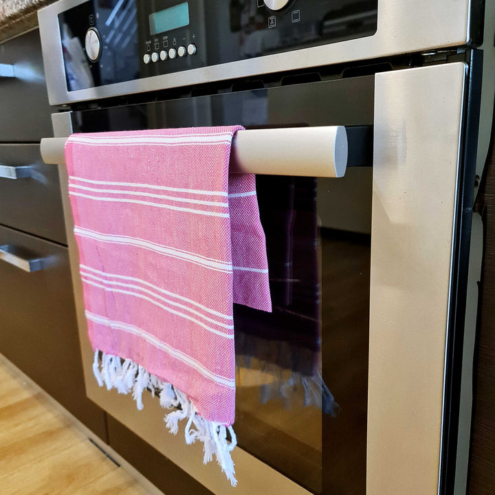 kitchen hand towel set of 6 made of 100% Turkish cotton super absorbent lightweight peskirs
