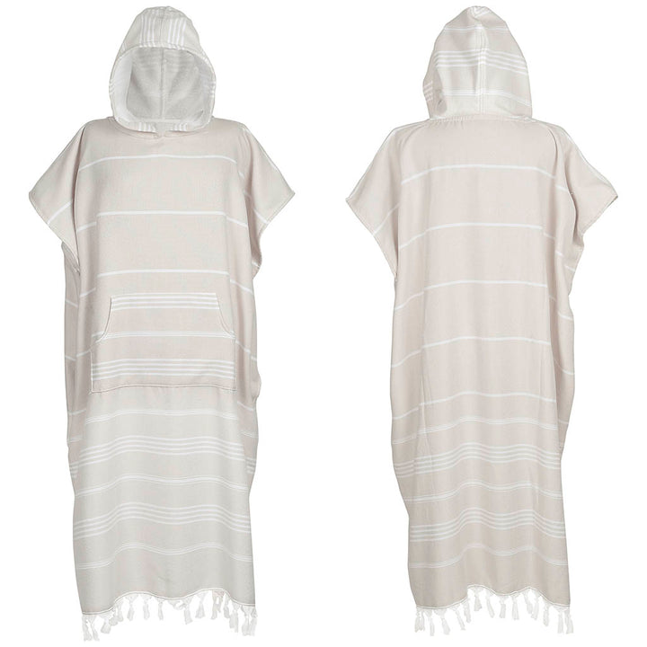 Mens Bathrobe Unisex Poncho 100% Cotton Turkish Peshtemal