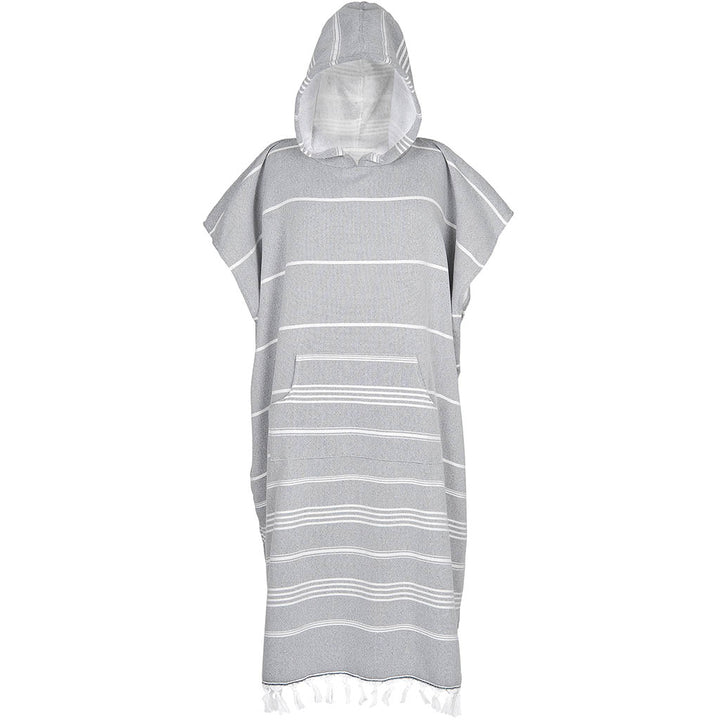 Mens Bathrobe Unisex Poncho 100% Cotton Turkish Peshtemal