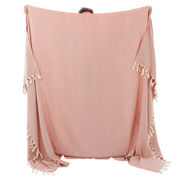 Wholesale Turkish throw decorative home decor peshtemal blanket organic cotton high quality