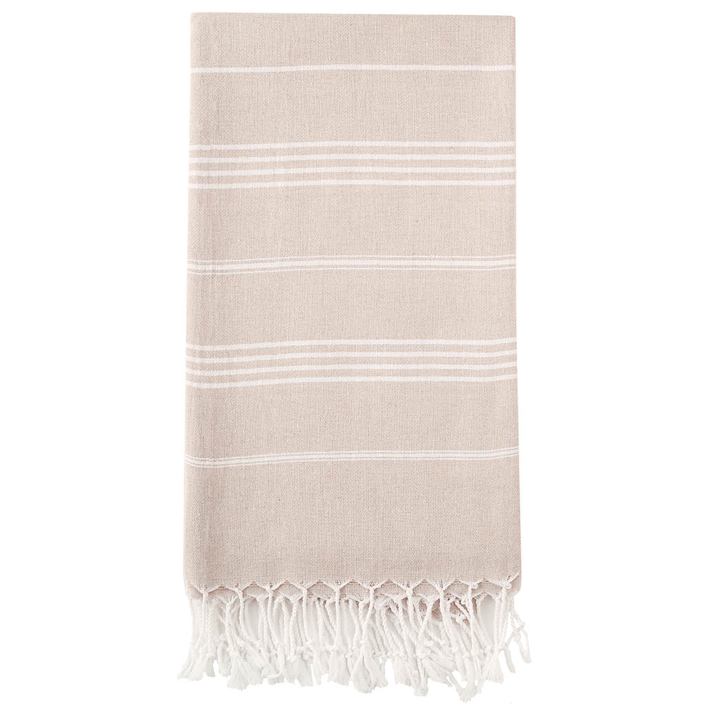 Pure Series 95x180 cm Multi-Purpose Turkish Towel Made from Upcycled Cotton - pestemalcom