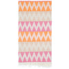 Zigzag Pestemal Dark Pink-Beige